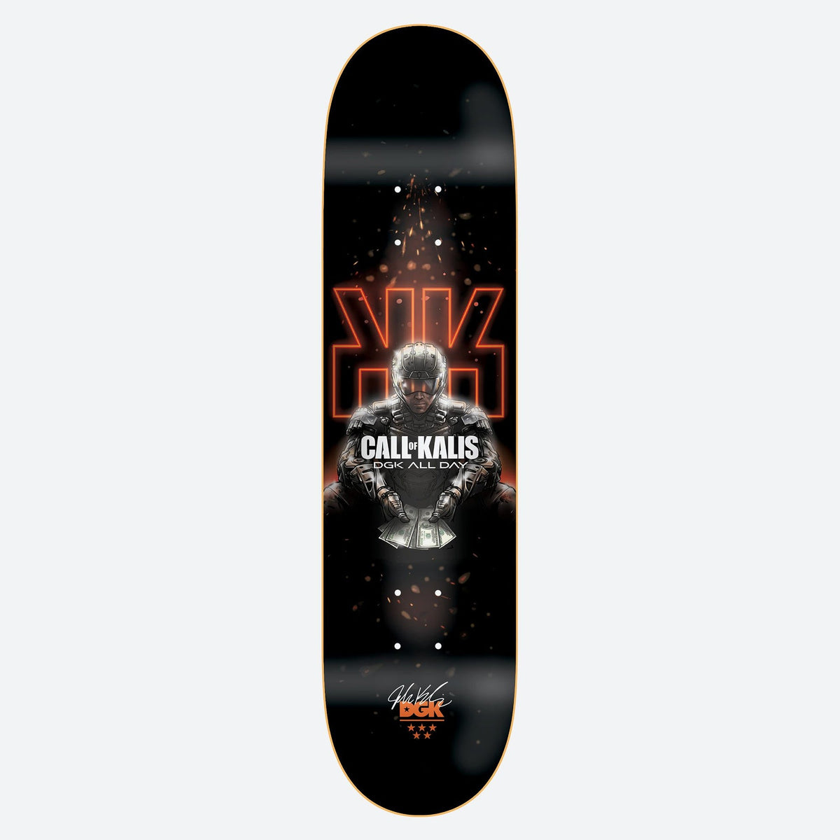 Dgk Skateboard Deck All Night Josh Kalis 7 8 Dirty Ghetto Kids X Cod