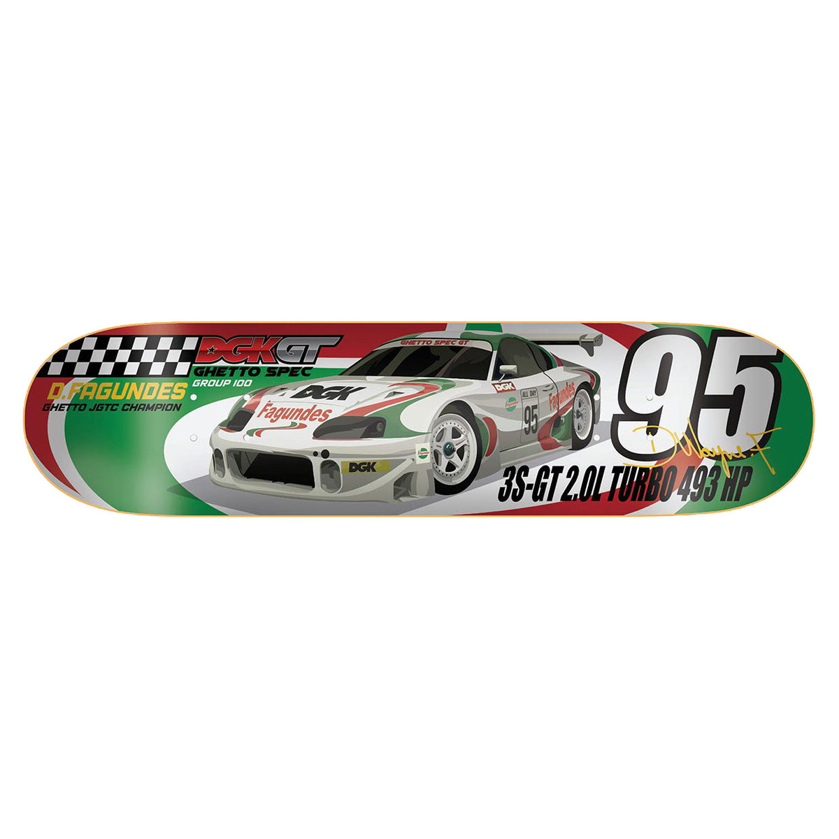 Dgk Skateboard Deck Ghetto Gt Dwayne Fagandes 8 25 Dirty Ghetto Kids