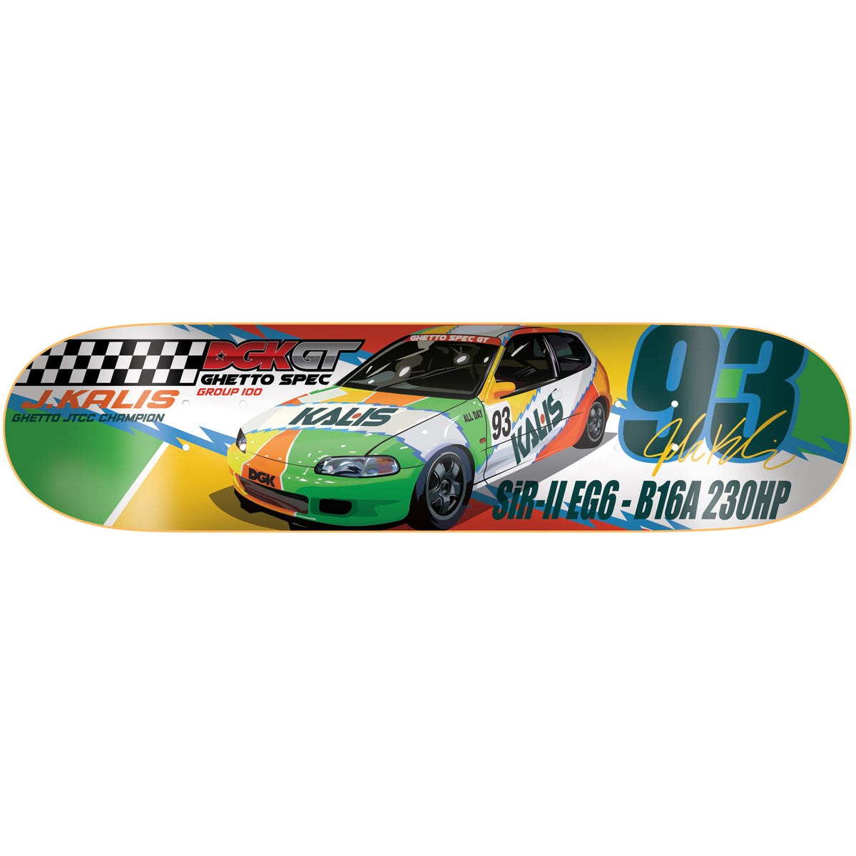 Dgk Skateboard Deck Ghetto Gt Josh Kalis 8 25 Dirty Ghetto Kids