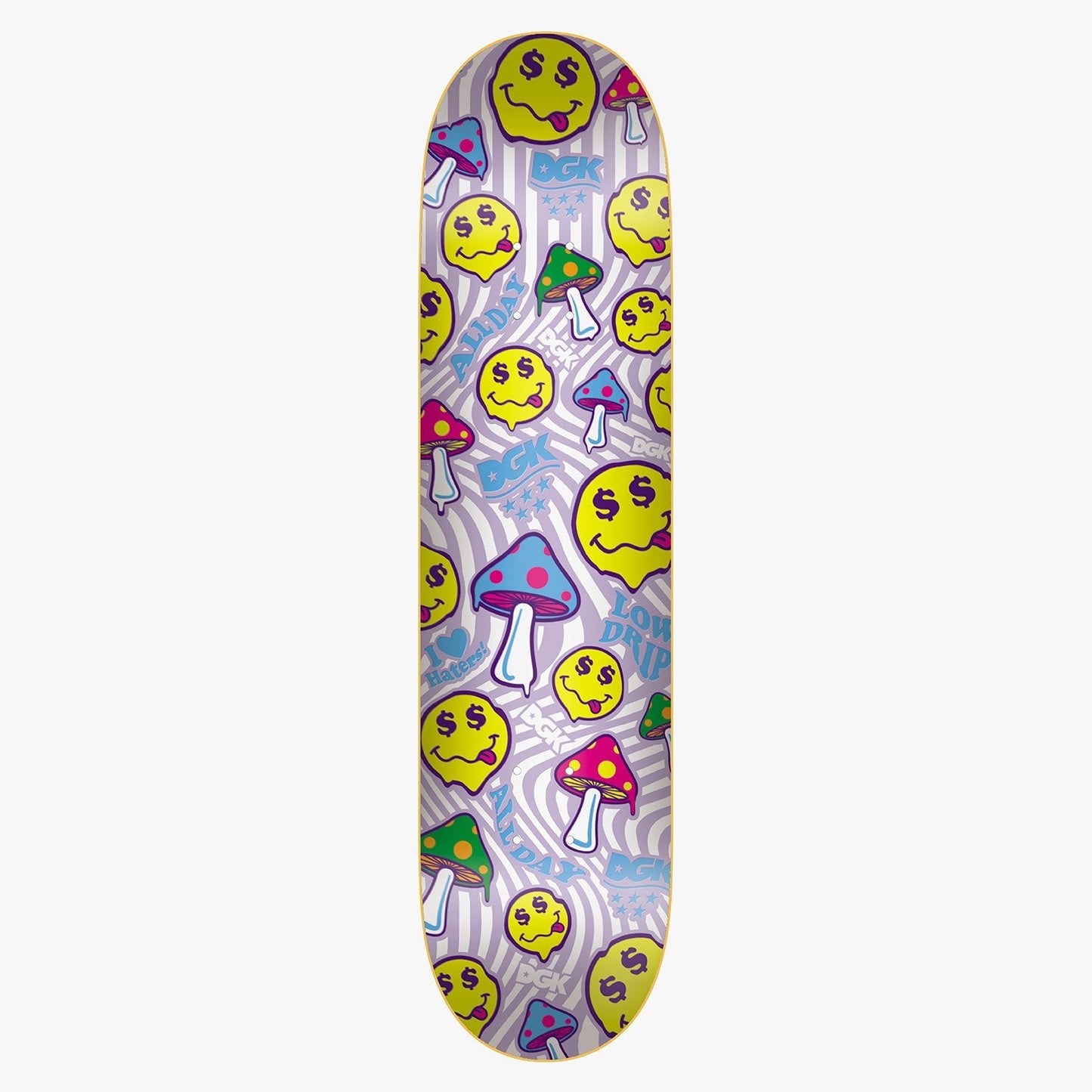 DGK Skateboard Deck Happy Drip UV Changing 8.25" (Dirty Ghetto Kids)