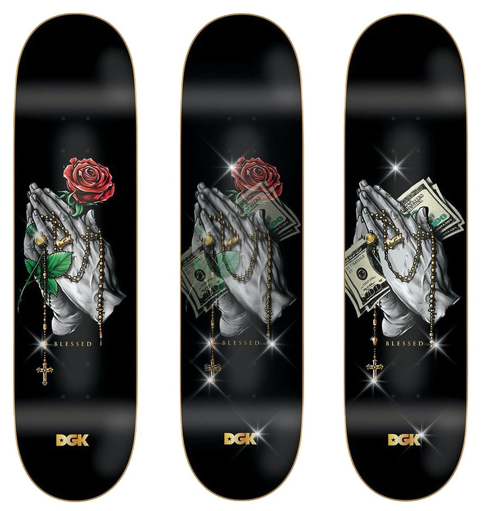 DGK Skateboard Deck ROSARY LENTICULAR 8.25" Dirty Ghetto Kids