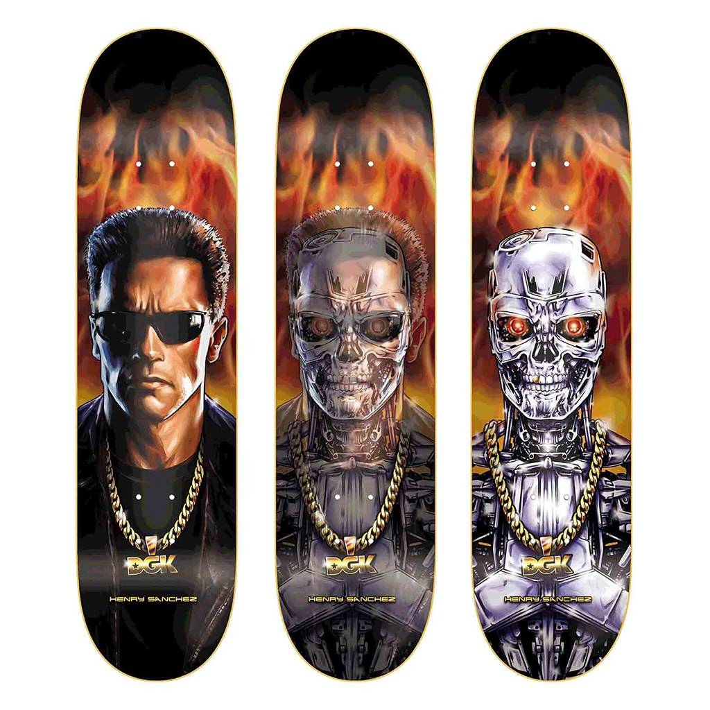 DGK Skateboard Deck T2 Henry Sanchez Lenticular 8" (Dirty Ghetto Kids)