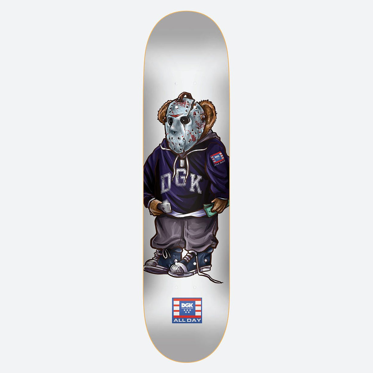Dgk Skateboard Deck The Plug White 8 125 Dirty Ghetto Kids