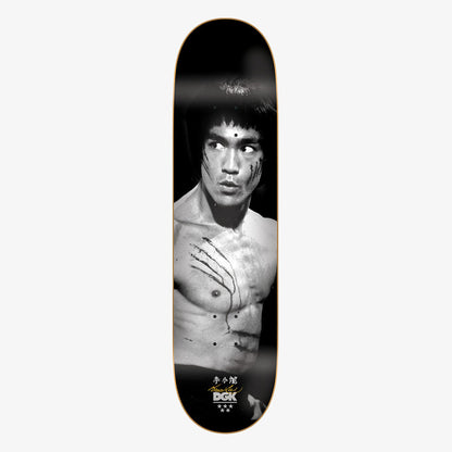 DGK Skateboard Deck Bruce Lee Black Golden Dragon Lenticular 8"