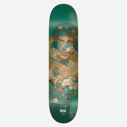 DGK Skateboard Deck Bruce Lee Emerald Golden Dragon Lenticular 8.25"