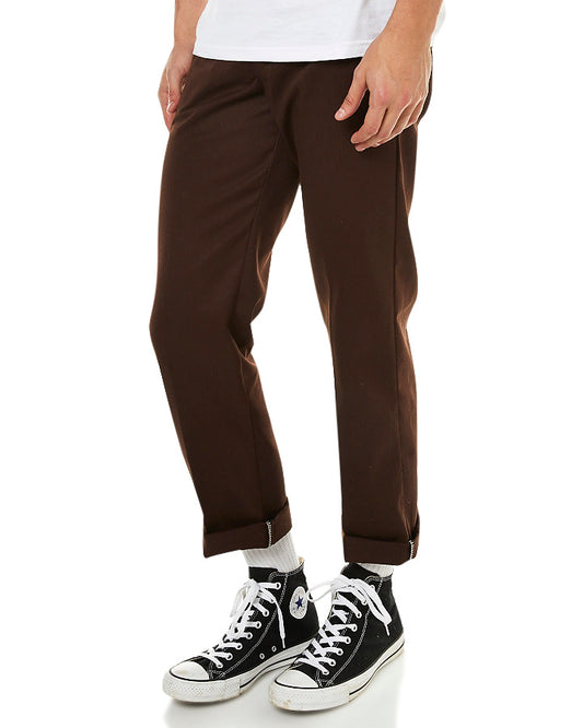 Dickies Slim Straight Fit Work Pants 873 Chocolate Skateboard Bmx Jeans