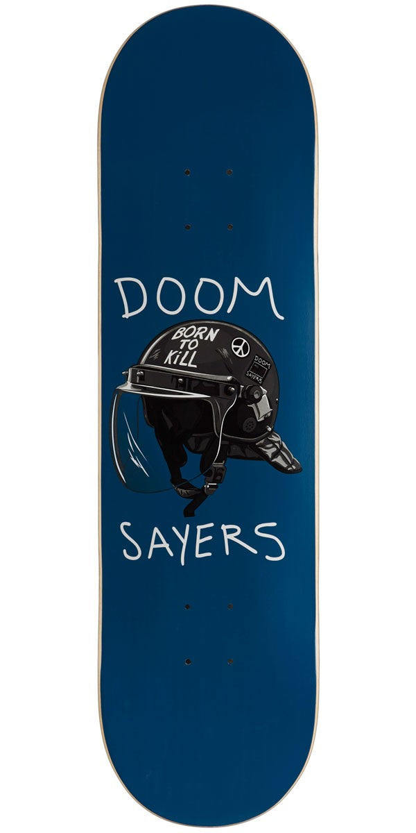 Doom Sayers Club Skateboard Deck Riot Helmet Blue 8.5"