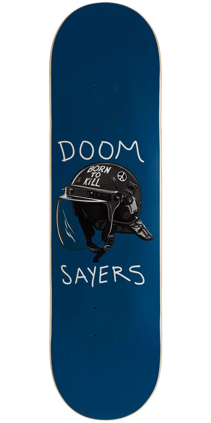 Doom Sayers Club Skateboard Deck Riot Helmet Blue 8.5"