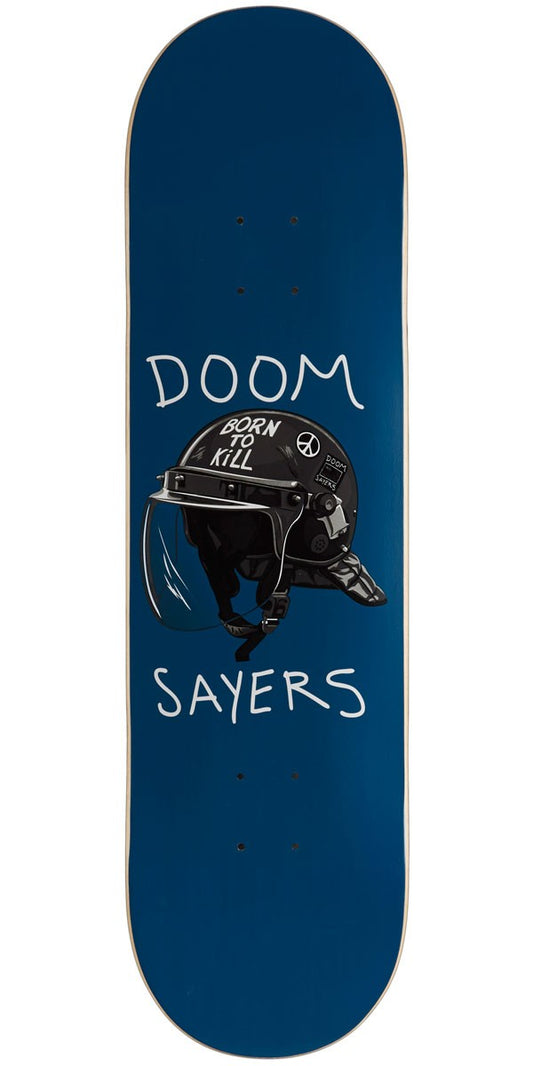 Doom Sayers Club Skateboard Deck Riot Helmet Blue 8.5"