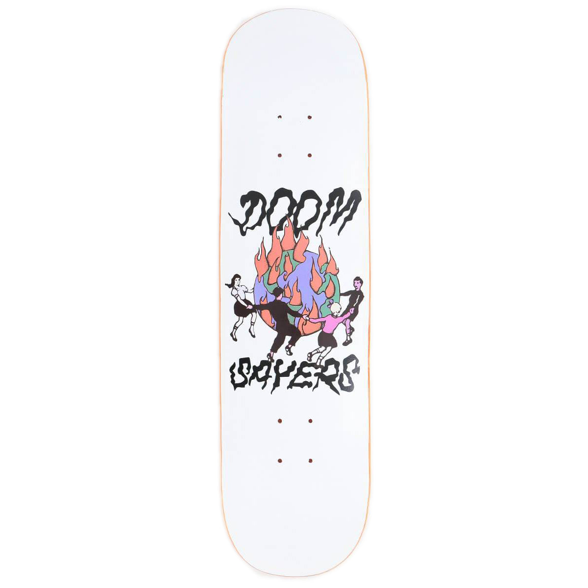 Doom Sayers Club Skateboard Deck World On Fire 8.25"