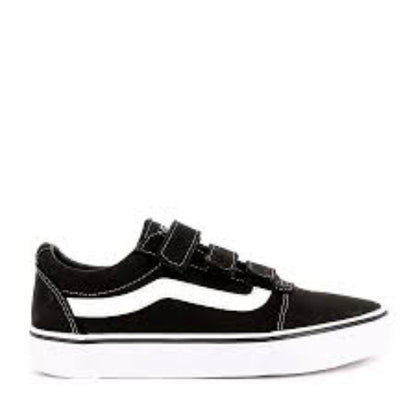 Vans Shoes Ward V Black White Women US SIZE Old skool Straps Skateboard Sneakers