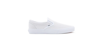 Vans Shoes Classic Slip-On Perf Leather White US SIZE Skateboard Sneakers