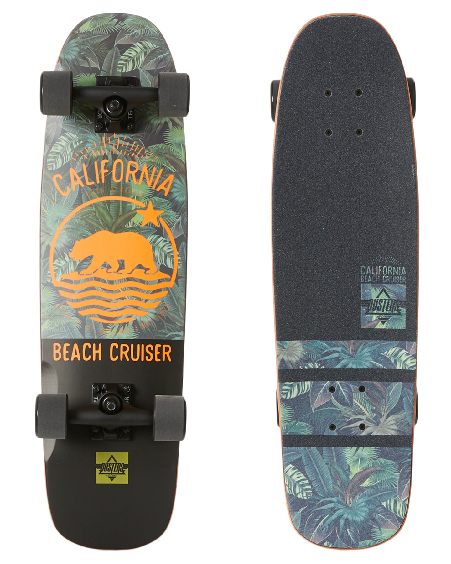 Dusters Complete Beach Cruiser Jungle 29" Army Skateboard