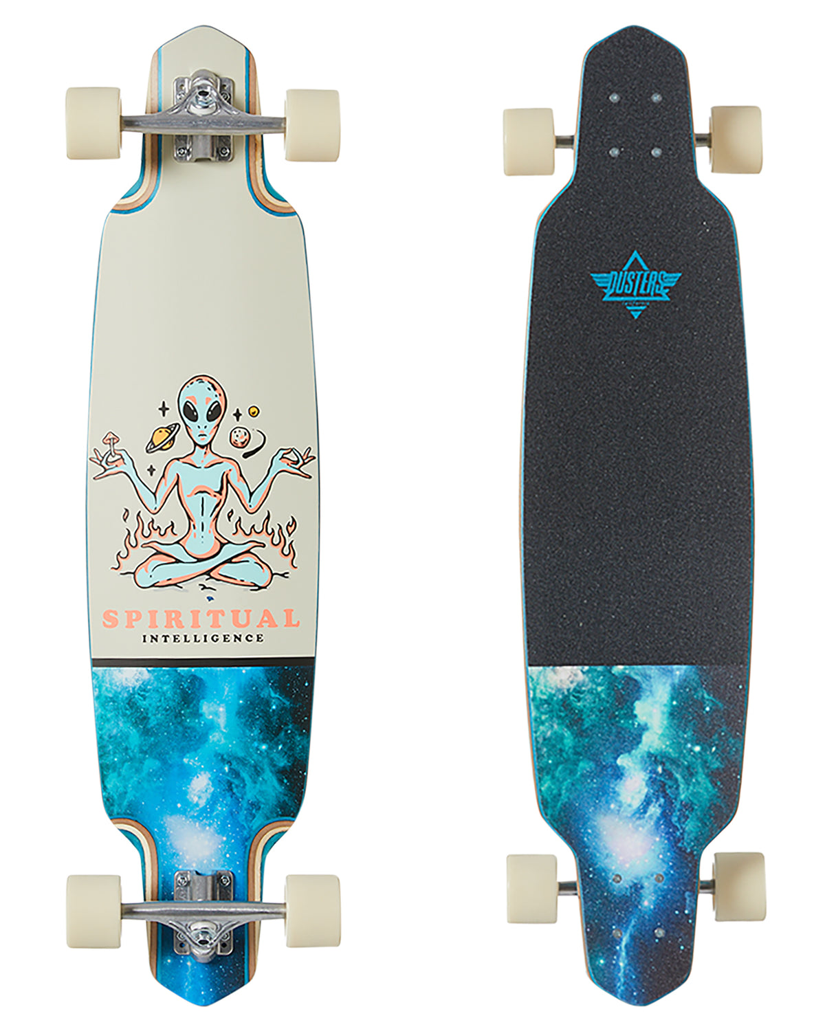 Dusters Complete Zen Teal 38 Longboard Skateboard