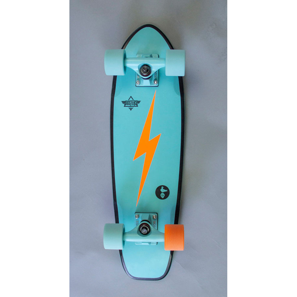 Dusters Skateboard Complete Bird Bolt Teal 25 Cruiser