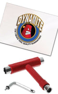 Dynamite Forever Skate Tool Red All In 1 Multi Function Skateboard T Tool