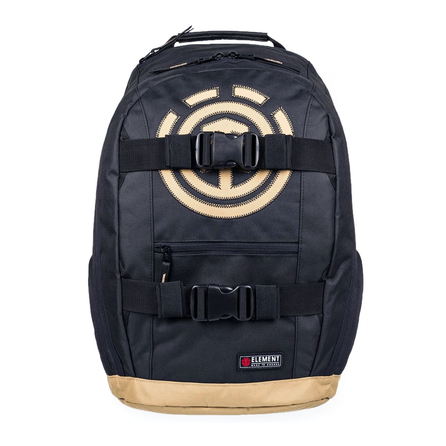 Element Backpack Mohave Flint Black/Gold Skateboard Straps 30L Travel/School Bag