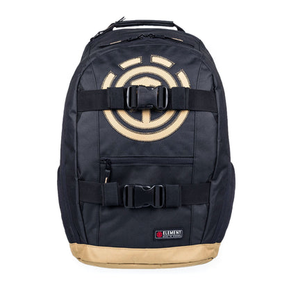 Element Backpack Mohave Flint Black/Gold Skateboard Straps 30L Travel/School Bag
