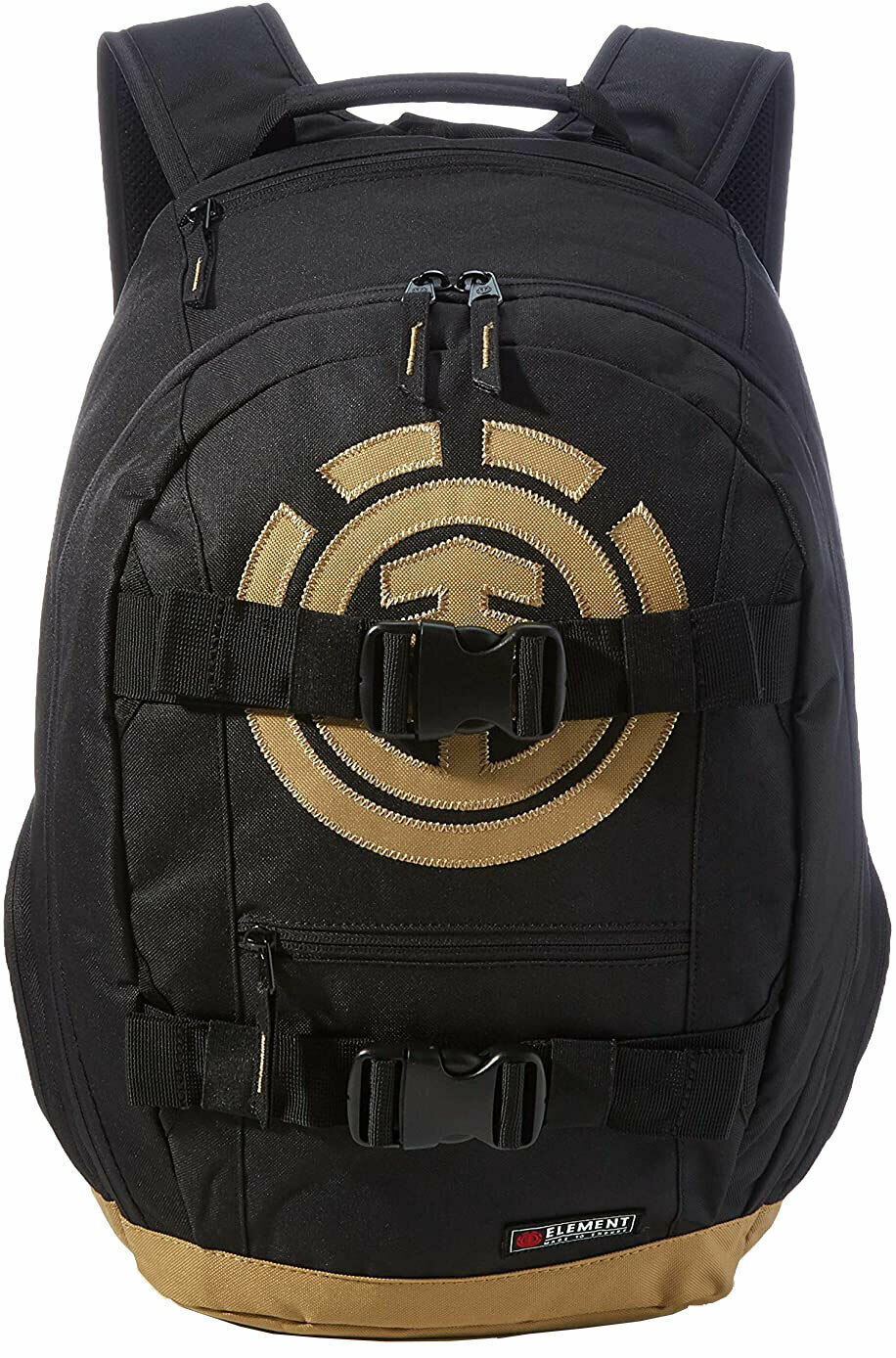 Element Backpack Mohave Flint Black/Gold Skateboard Straps 30L Travel/School Bag