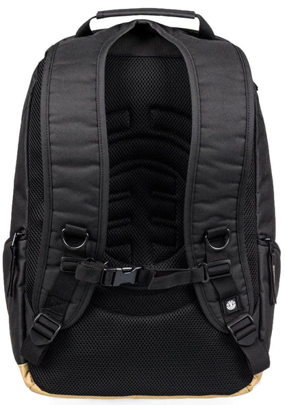 Element Backpack Mohave Flint Black/Gold Skateboard Straps 30L Travel/School Bag