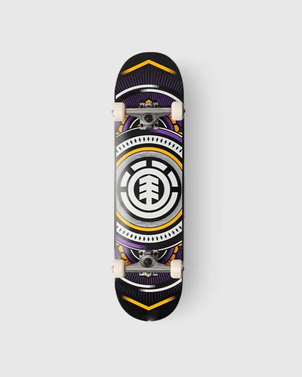 Element Skateboard Complete Hatched Purple Gold 8 Pre Assembled