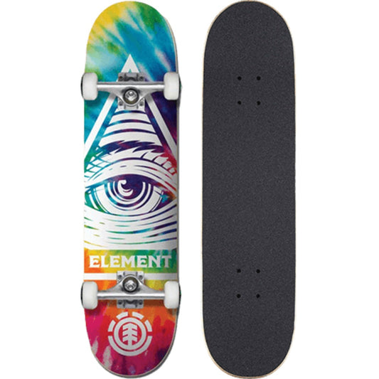 Element Skateboard Complete Eye Trippin Rainbow 8" Pre-Assembled