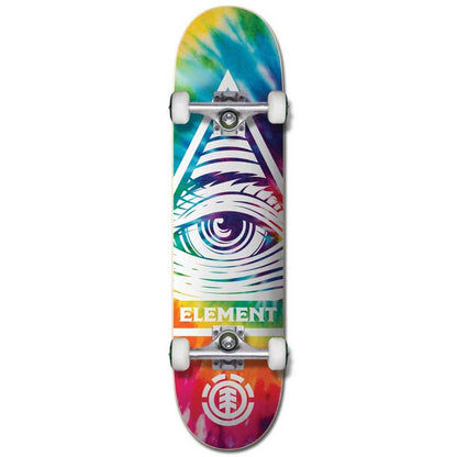 Element Skateboard Complete Eye Trippin Rainbow 8" Pre-Assembled