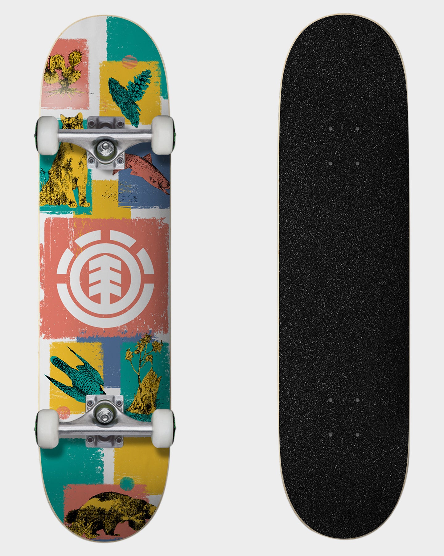 Element Skateboard Complete Naturalist 7.375" Pre-Assembled (BEST KID SIZE)