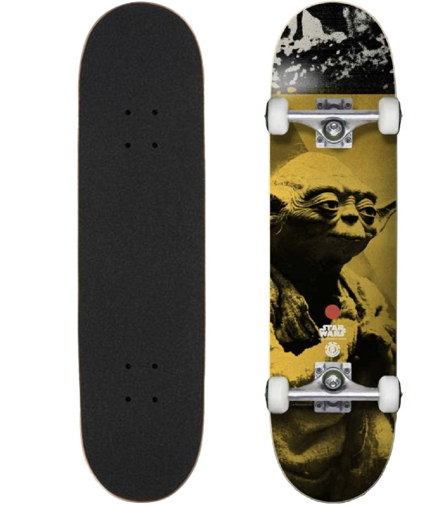 Element Skateboard Complete X Star Wars Yoda 8 Pre Assembled