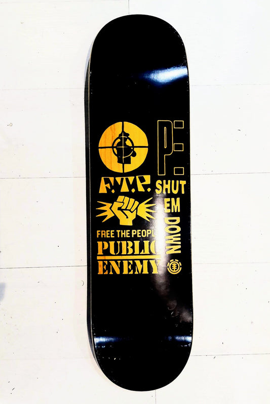 Element Skateboard Deck x PEXE Shut Em Down 8.25" (Public Enemy)