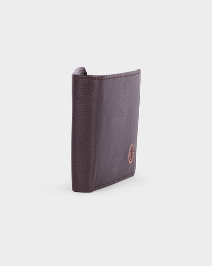 Element Skateboards Wallet Icon Leather Chocolate Tri-Fold