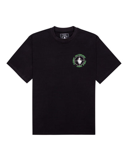 Element Tee x Public Enemy Pexe Logo Flint Black Skateboard T-Shirt