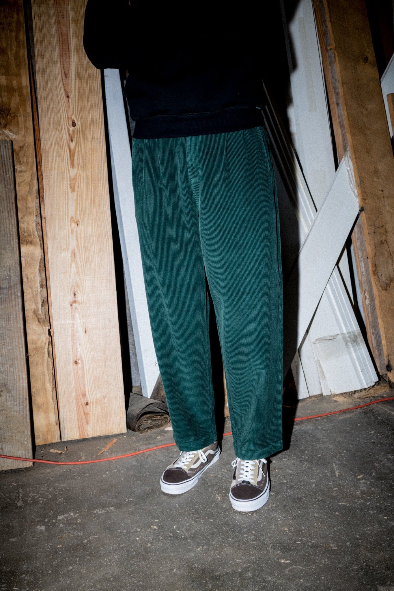 Quasi Pants Elliott Trouser Forest Cords Corduroy