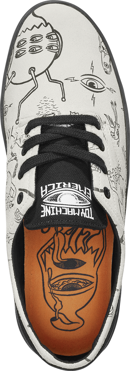 Emerica Shoes Romero Laced x Toy Machine Tan Black US SIZE Skateboard Sneakers