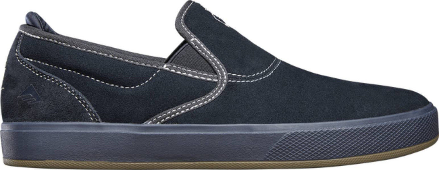 Emerica Shoes Wino G6 Slip Cup Navy Skateboard Sneakers (Spanky Doodle Pad)