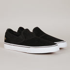 Emerica Shoes Wino G6 Slip On Black White Gold Skateboard Sneakers