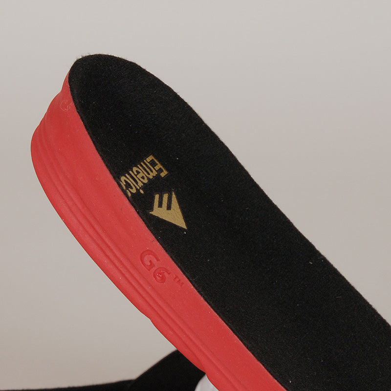 Emerica Shoes Wino G6 Slip On Black White Gold Skateboard Sneakers