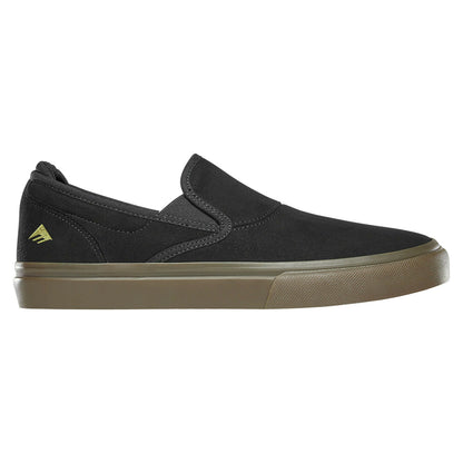 Emerica Shoes Wino G6 Slip-On Black/Black/Gum US SIZE Skateboard Sneakers