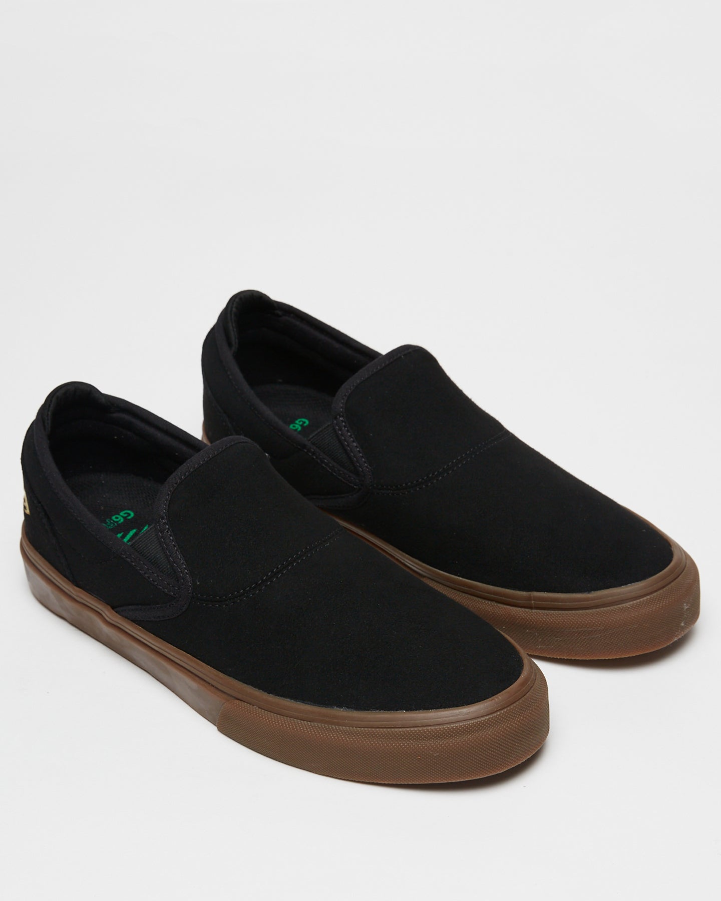 Emerica Shoes Wino G6 Slip-On Black/Black/Gum US SIZE Skateboard Sneakers
