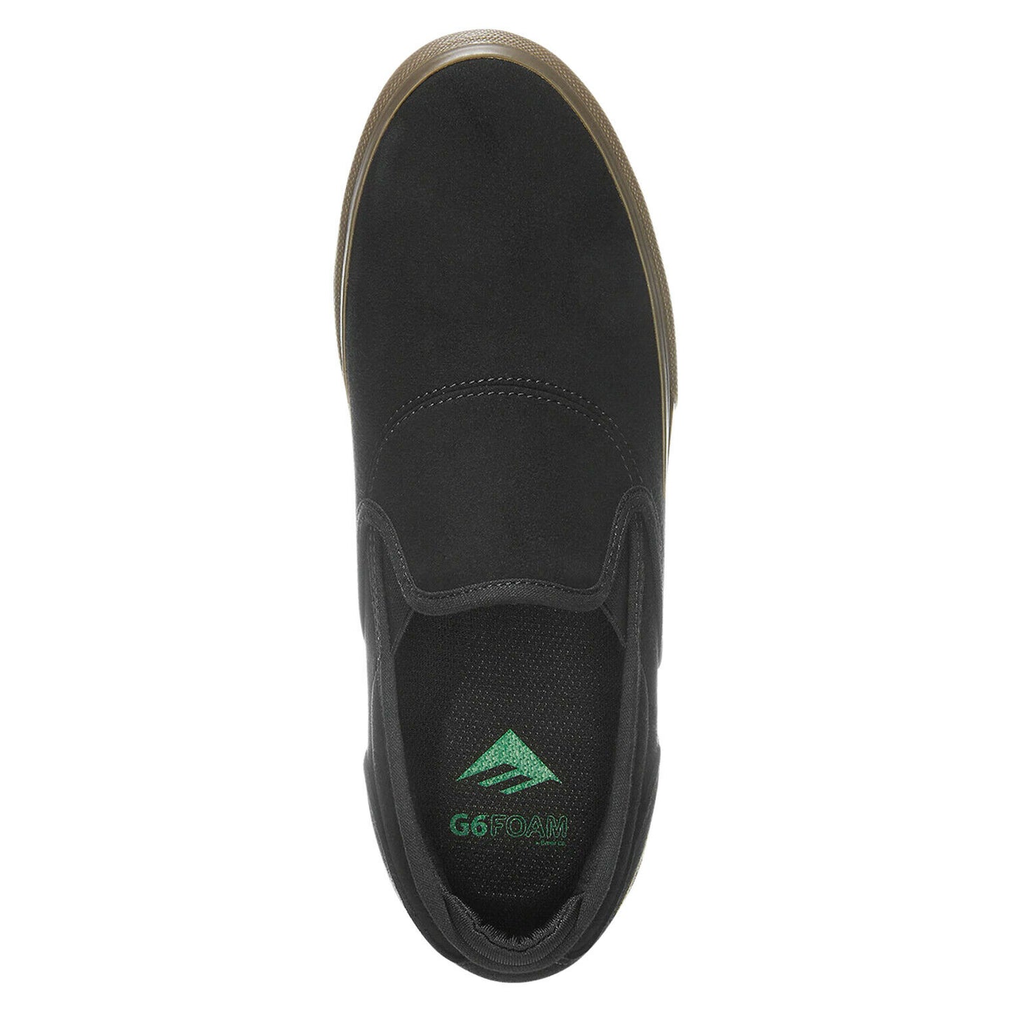 Emerica Shoes Wino G6 Slip-On Black/Black/Gum US SIZE Skateboard Sneakers