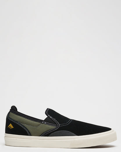 Emerica Shoes Wino G6 Slip-On Black/Olive US SIZE Skateboard Sneakers