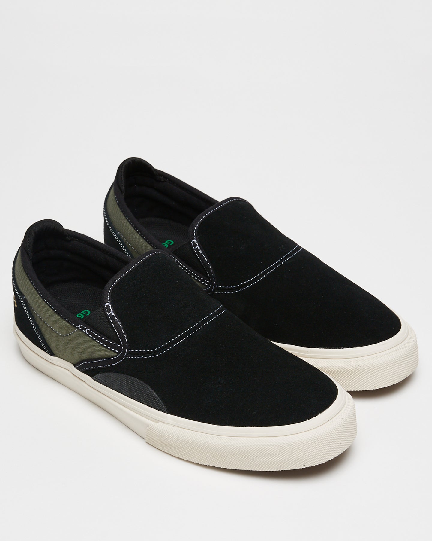 Emerica Shoes Wino G6 Slip-On Black/Olive US SIZE Skateboard Sneakers