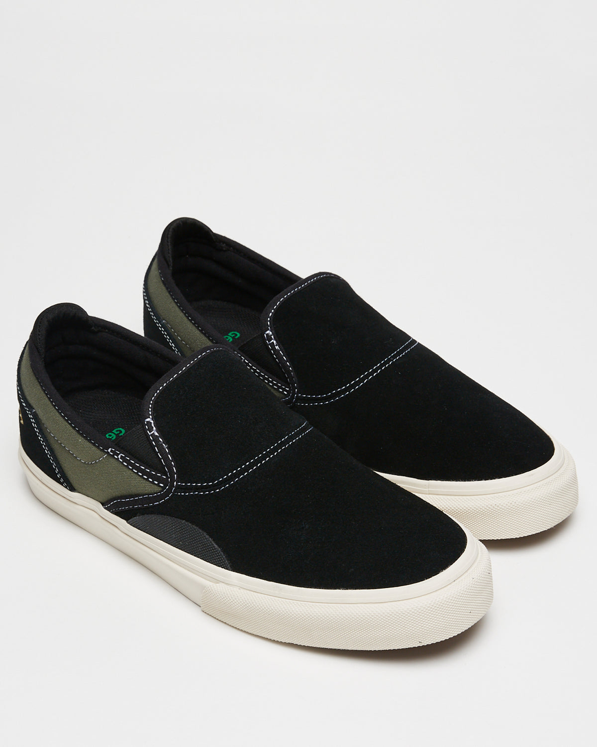 Emerica Shoes Wino G6 Slip On Black Olive Us Size Skateboard Sneakers