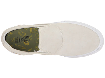 Emerica Shoes Wino G6 Slip On Collin Provost White White Skateboard Sneakers
