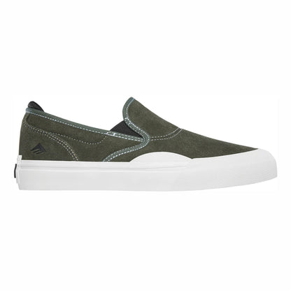Emerica Shoes Wino G6 Slip-On Olive/White US SIZE Skateboard Sneakers