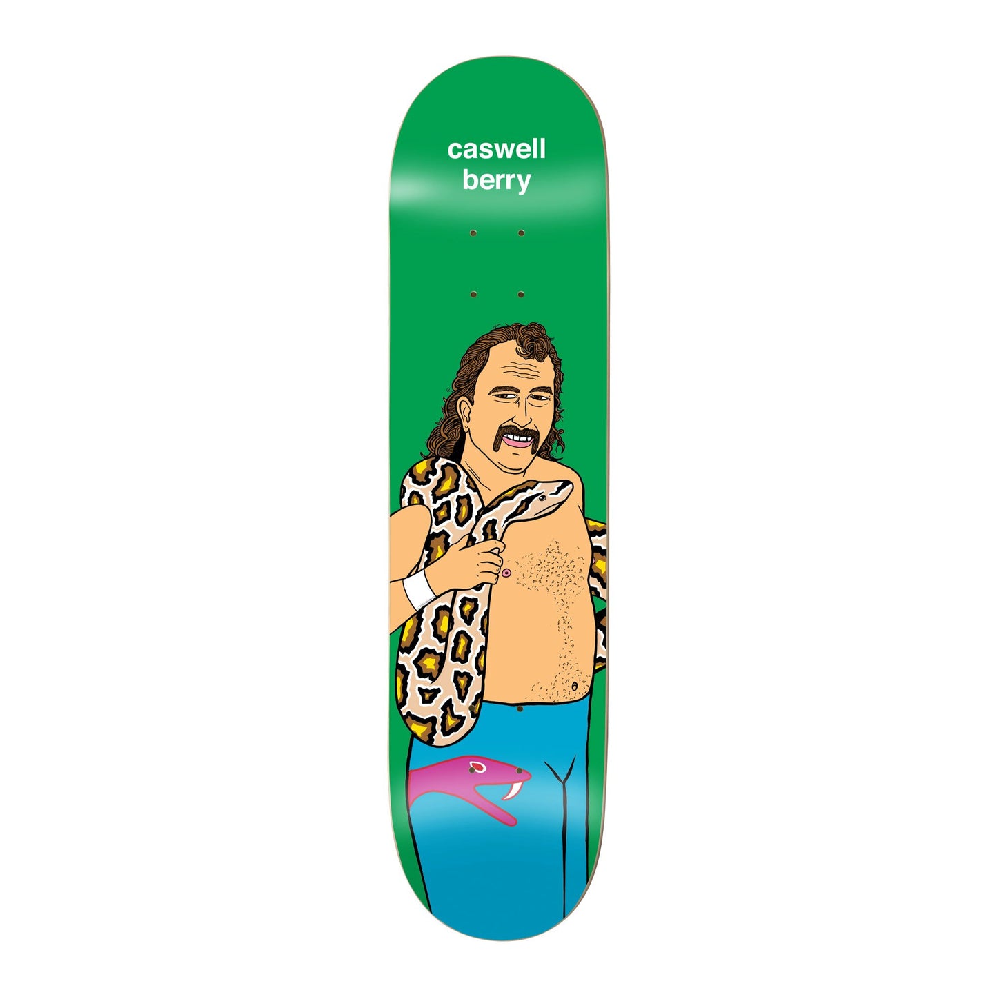 Enjoi Skateboard Deck Body Slam R7 Caswell Berry 8.25" WWE Jake The Snake