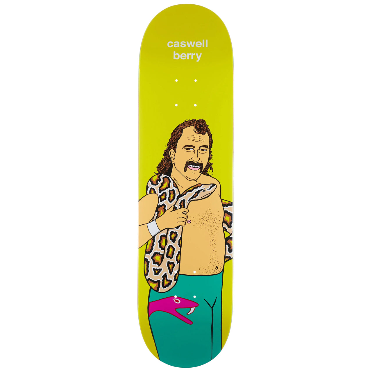 Enjoi Skateboard Deck Body Slam R7 Caswell Berry 8.25" WWE Jake The Snake