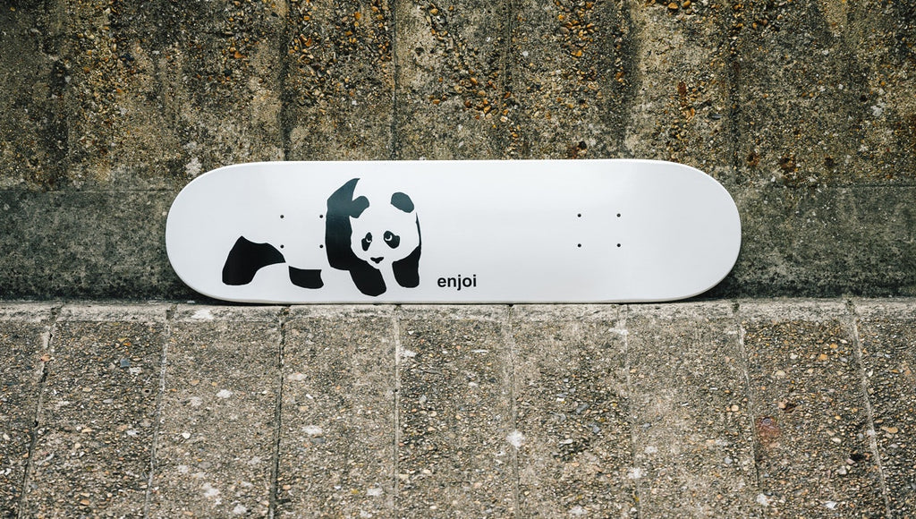 Enjoi Skateboard Deck Whitey Panda Logo R7 Wide 8 5 Full Dip