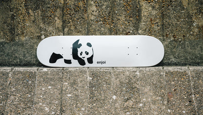 Enjoi Skateboard Deck Whitey Panda Logo R7 Wide 8.5" Full Dip