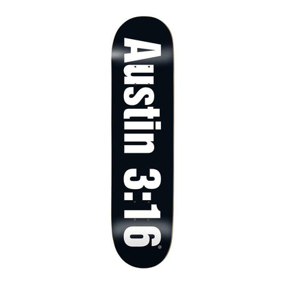Enjoi Skateboard Deck Three Sixteen R7 Black 8.5"